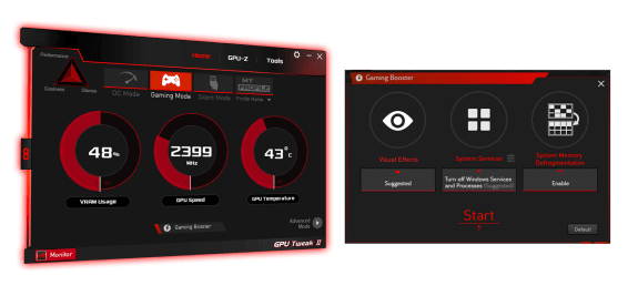Інтерфейс GPU Tweak II
